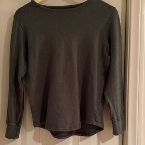 Women's Long Sleeve Green Sweatshirt/tee